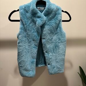 Girls Medium Faux Fur Vest Jacket New with tag